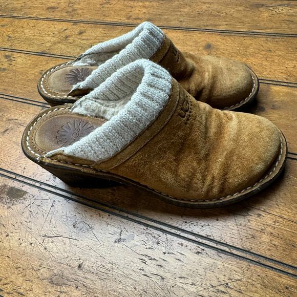UGG‎ clogs suede small US size 5 Preloved - Picture 1 of 6